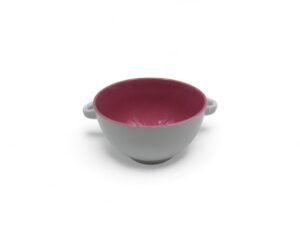 3pc SOUP MUG (Pink-White) 16oz