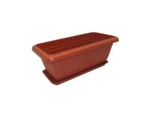 Rectangular Planter Pot with Saucer