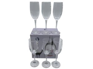 6pc Wine Glass Stemware Set -FASHION CLASSIC