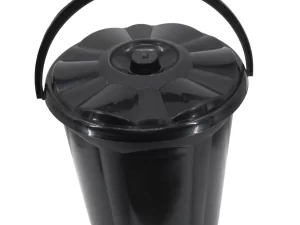 Black Bucket with Cover