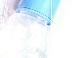 Smile Bear Angled Neck Plastic Baby Bottle 8oz