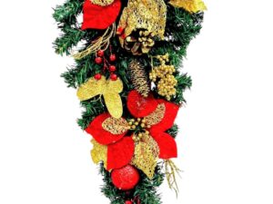 Christmas Teardrop Wreath (24"×12")