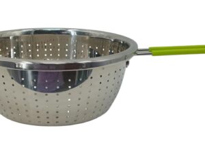 Stainless Steel Collander with ColouredHandle