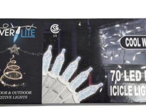 70 LED M5 Icicle Cool White Lights