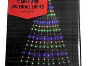 LED Starry Wire 250 Multi Coloured Waterfall Lights