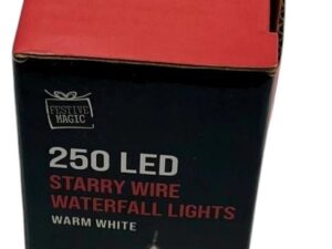 LED Starry Wire 250 Warm White Waterfall Lights, 24metres