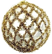 Decorative Christmas Tinsel Ball approx 120mm