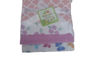 4pc Baby Girl Receiving Blanket