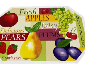 Plastic Fruit Place Mat