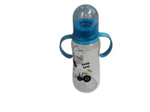 Plastic Baby Bottle with Two Handles