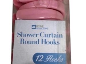 12pc Plastic Shower Curtain Hooks