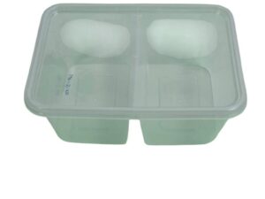 Pakplast Clear Two Section Container