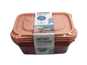 3pc 1500ml Airtight Container Set