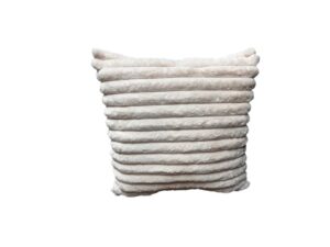 Solari Plush Ribbed Throw Pillow