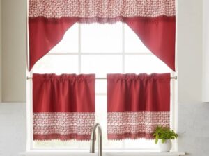 Macrame Kitchen Curtain Set