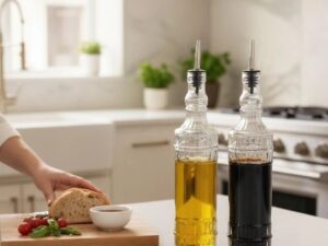 2pc Oil Glass Bottle Set