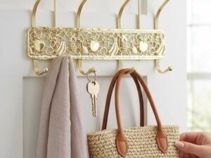 Gold Metal Over the Door Hooks