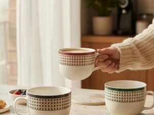 3pc Pattern Soup Mug