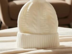 White Knitted Baby Hat