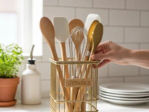 Utensil Holder (11.2cm×11.2cm×15.5cm)