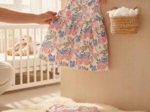 3pc Dress and Reversible Hat Set