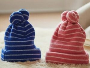 Striped Knitted Baby Hat