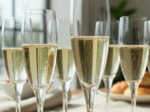 6pc 7oz Flute Wine Glass Set