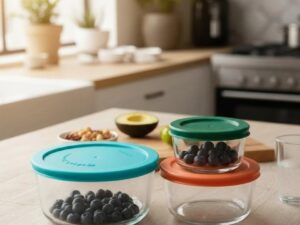 6 pc Baker's Secret Glass Bowl Set
