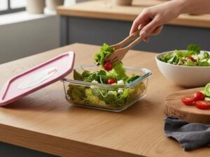 Marinex Glass Bowl with Plastic Cover
