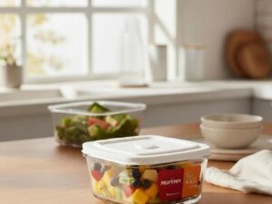 Marinex Glass Bowl with Plastic Cover